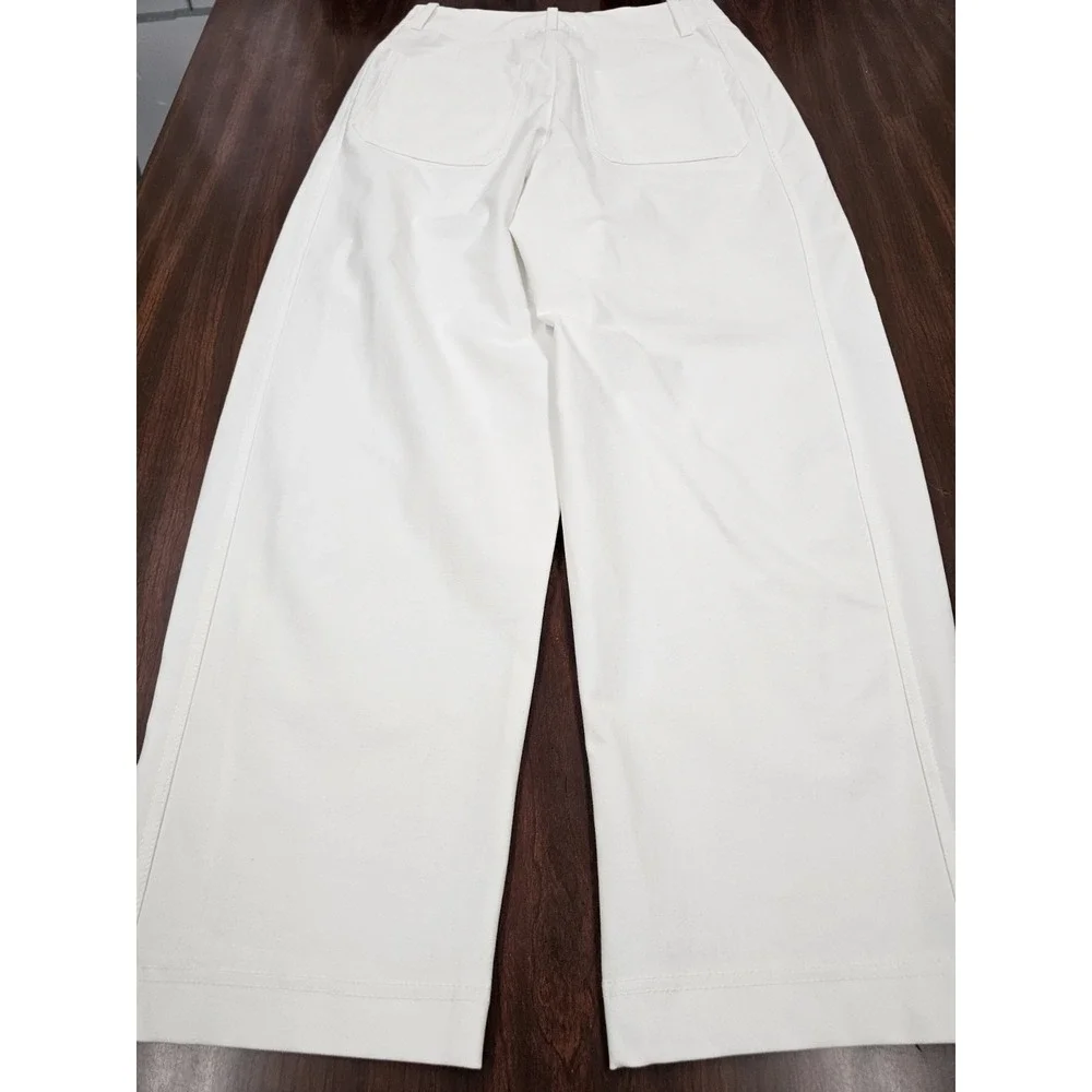 Athleta Womens Size 6 White Performance Pants Stretch Athletic Travel Casual - Picture 3 of 8